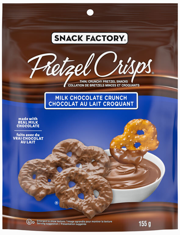 Pretzel Crisps® Chocolat au lait croquant (155 g)