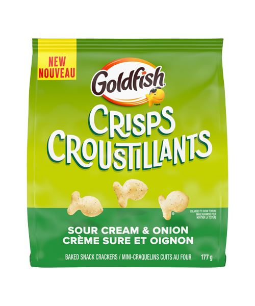 Goldfish(MD) CROUSTILLANTS Crème Sure et Oignon (177g)