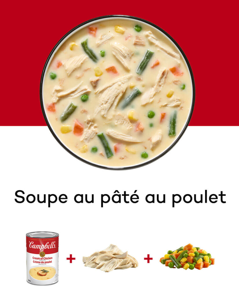 Soupe au pâté au poulet