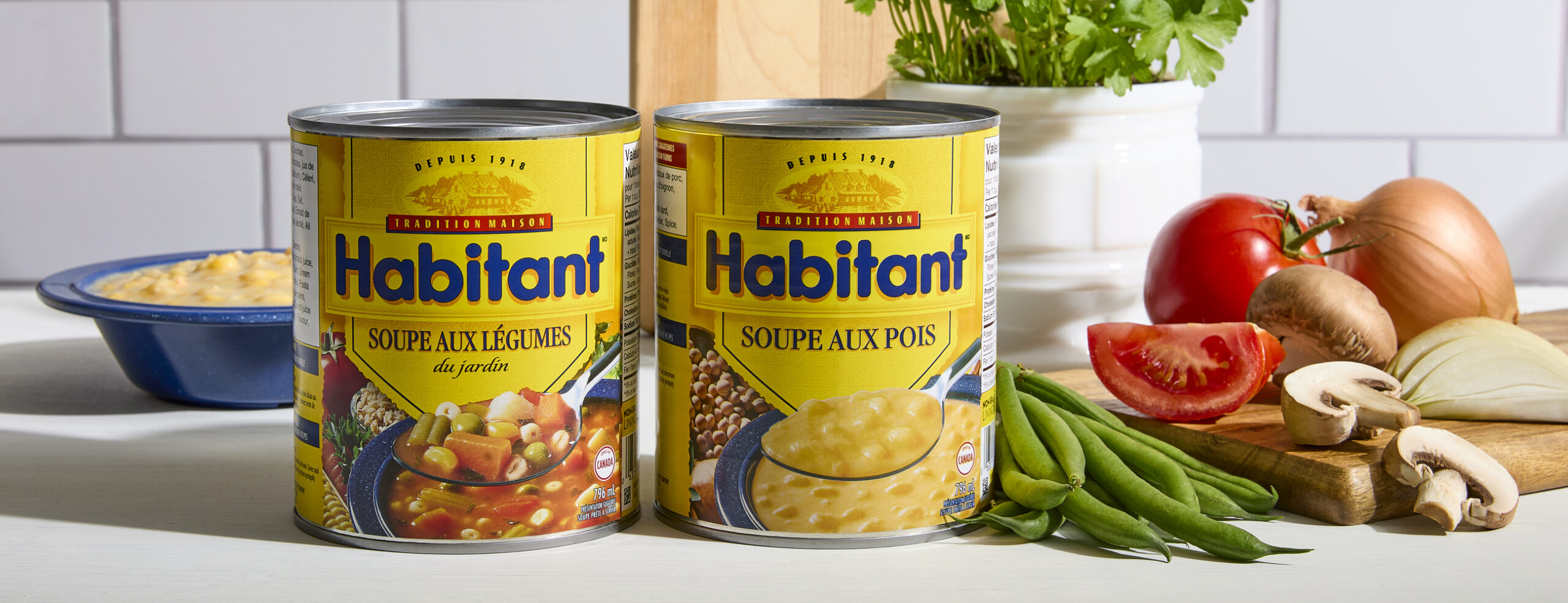 Habitant Soupe aux Legumes du jardin et soup aux pois