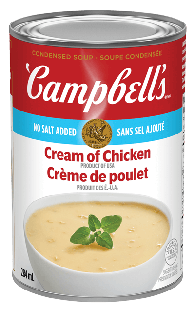 Campbell’s® Condensed No Salt Added Cream of Chicken Soup