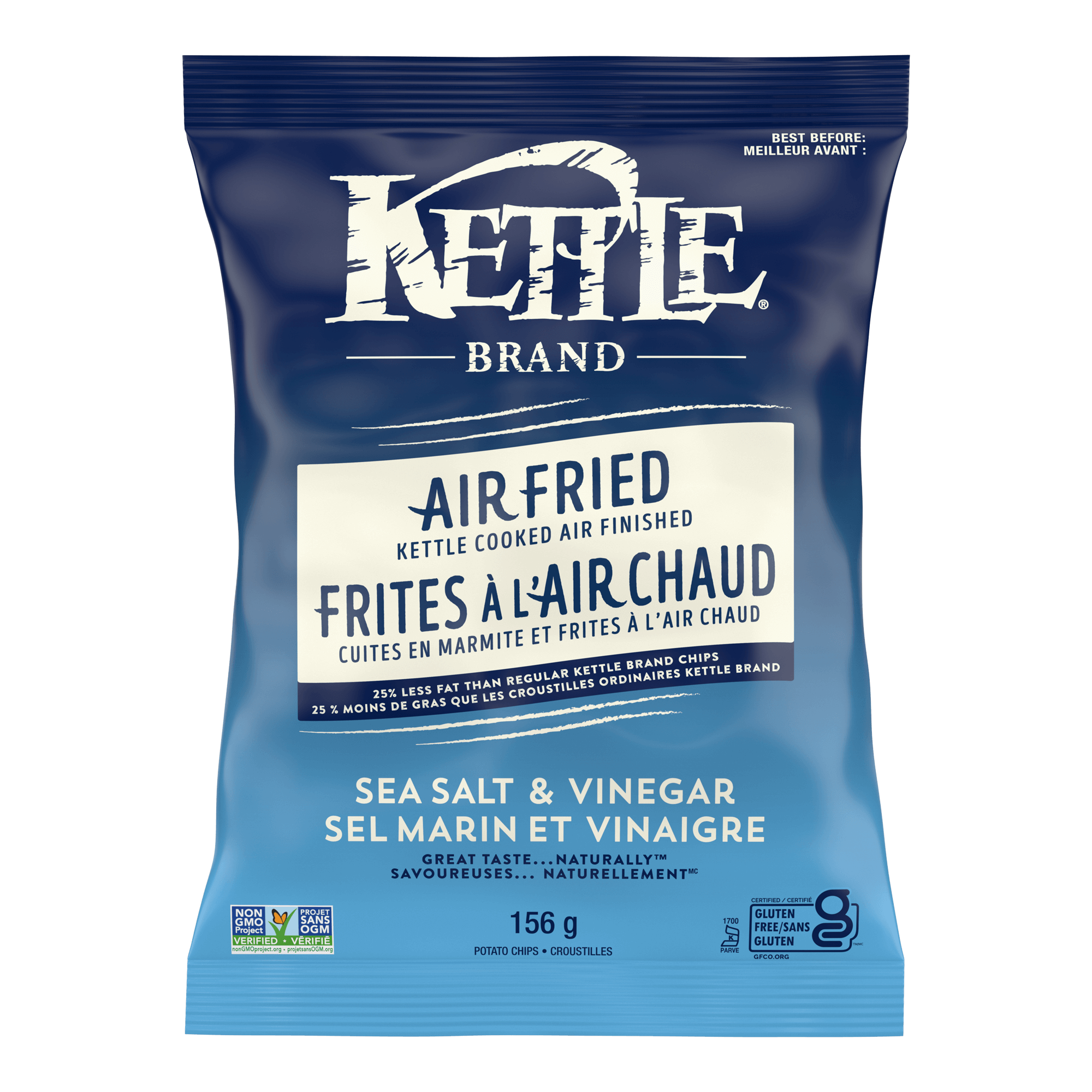 Kettle Brand Air Fried Sea Salt & Vinegar Potato Chips