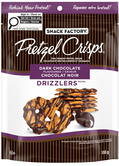 Snack Factory Pretzel Crisps Dark Chocolate Drizzlers