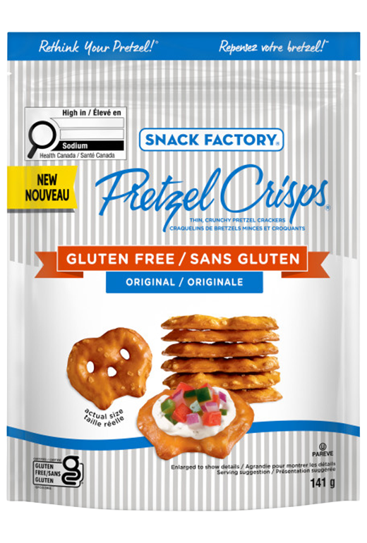 Snack Factory Pretzel Crisps Gluten Free Original