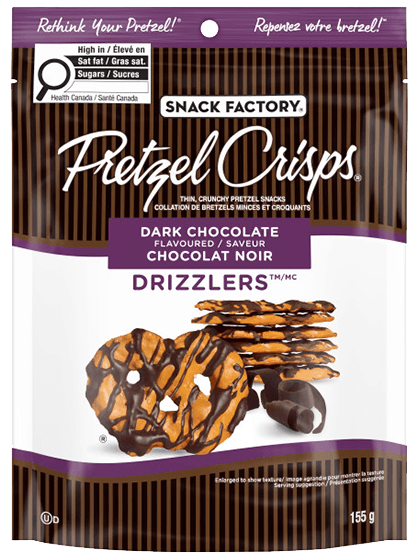 Snack Factory® Pretzel Crisps® Dark Chocolate Drizzlers