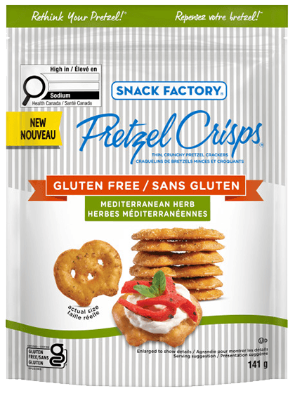 Snack Factory® Pretzel Crisps® Gluten Free Mediterranean Herb